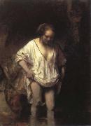 Rembrandt van rijn woman bathing in a steam china oil painting reproduction